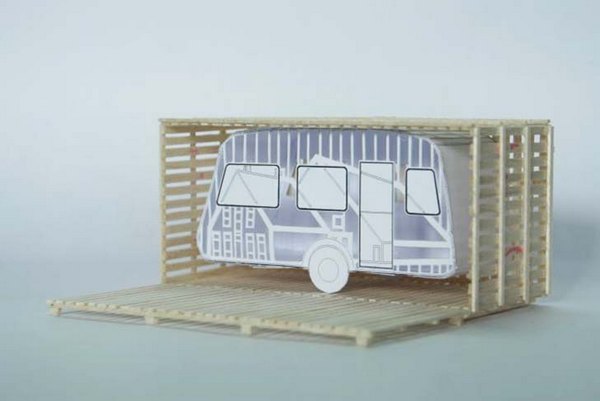 Трейлер Tiny Caravan - дом на колёсах для отдыха и жизни за городом 