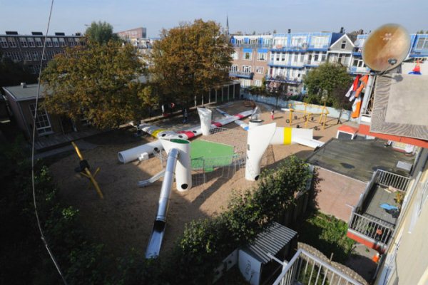 Детская площадка фонда Kinderparadijs Meidoorn: вид сверху