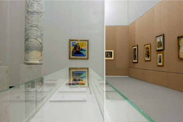 Колонный зал, Музей ХХ века в Милане, витрина и панели  из DuPont™ Corian®