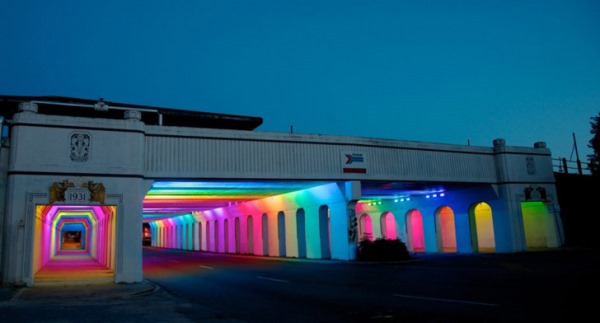 Световая инсталляция LightRails Световая инсталляция LightRails