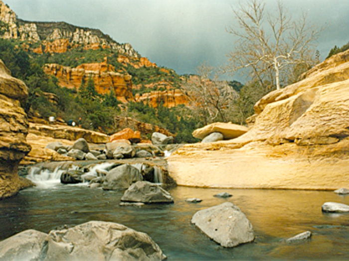 Природа в ожидании дождя, каньон Оук-Крик, Аризона, США. Фотограф: Barbara L. Slavin.