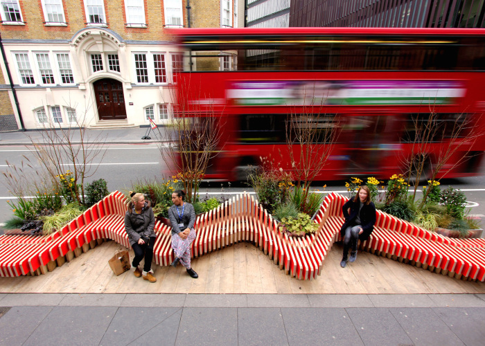 Parklet теперь в Лондоне.