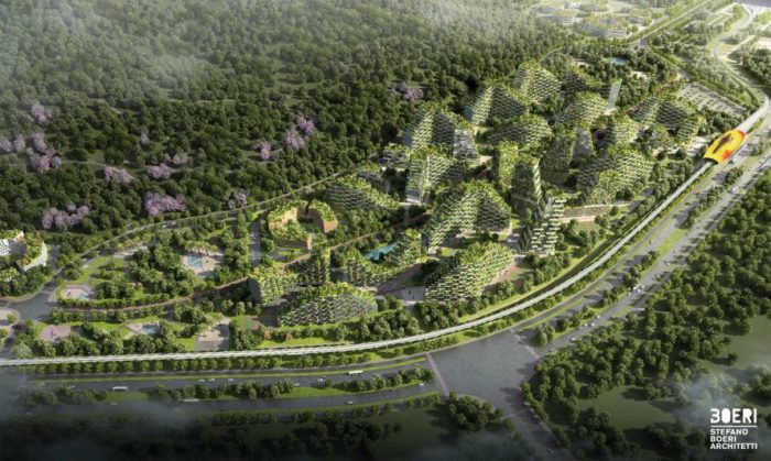 Китайский «Лесной город», который будет бороться с загрязнением воздуха