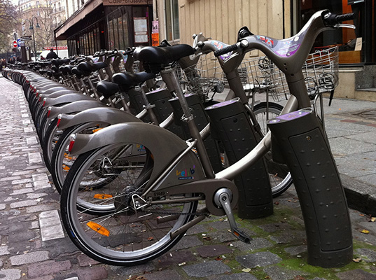 Велосипеды на улицах Франции