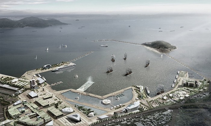 Концепция подводных павильонов для приморских южнокорейских городов.