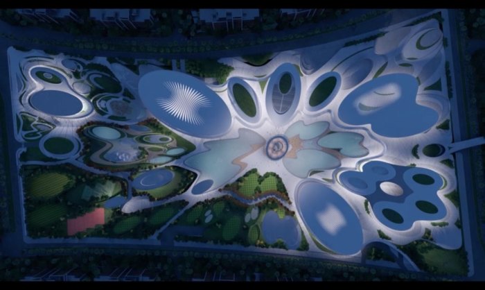 Макет парка от архитекторов Zaha Hadid Architects.