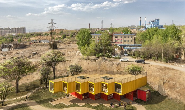 Container Stack Pavilion. Container Stack Pavilion.