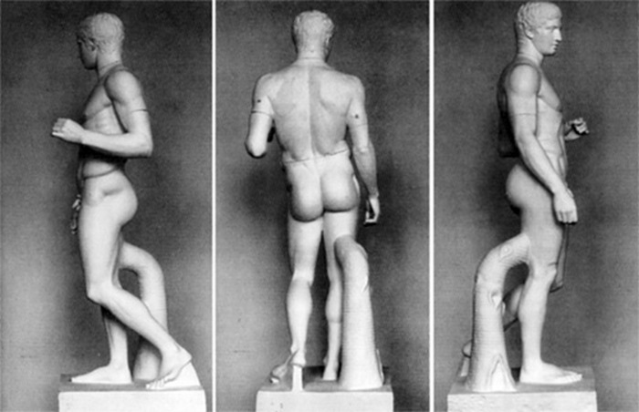 Статуя Дорифора, скульптор Поликлет, v век до н.э.