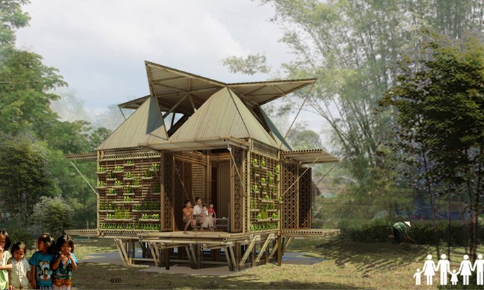Бамбуковые дома H&P Architects для Юго-Восточной Азии.