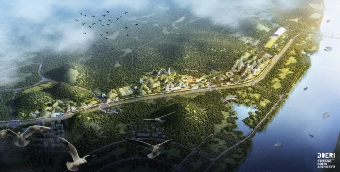 Китайский «Лесной город», который будет бороться с загрязнением воздуха.