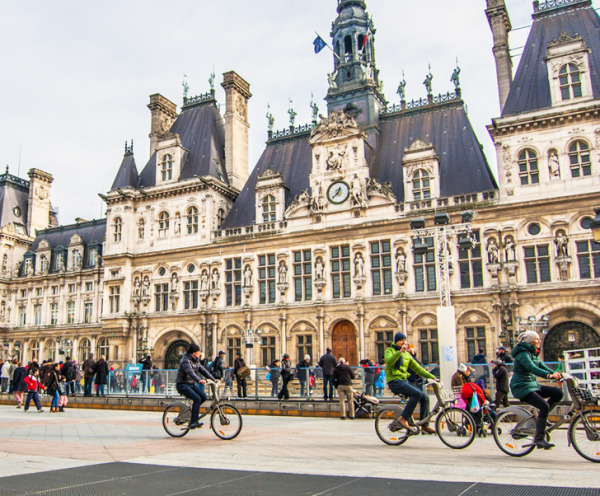 Велосипеды на улицах Франции