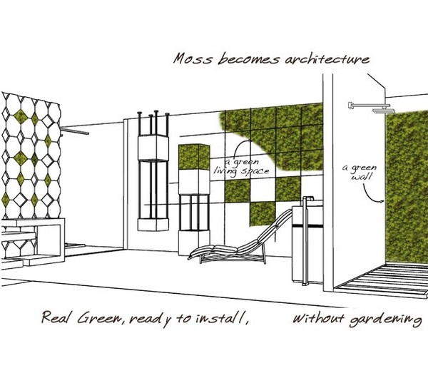 Зелёные модули от студии дизайна студия дизайна Benetti Stone Philosophy  