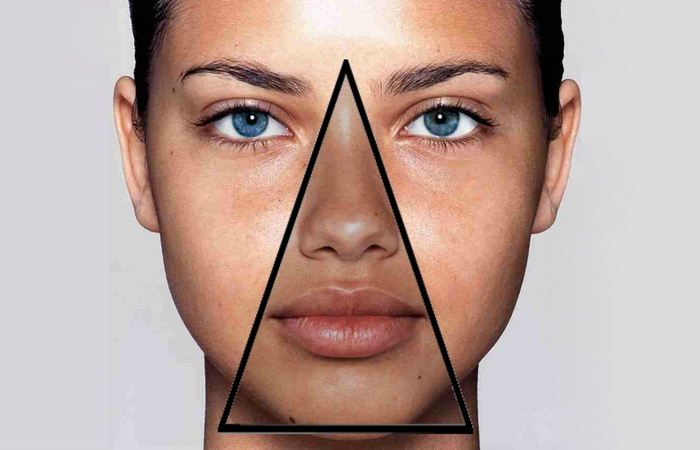 Интересный факт о «треугольник лица».