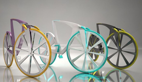 Высокотехнологичный необычный велосипед с доступом в интернет
