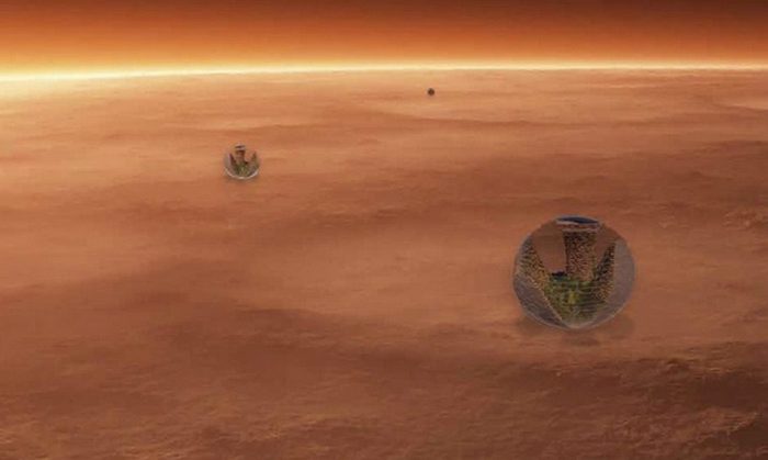 Концепт колонии на Марсе «Новый Шанхай».