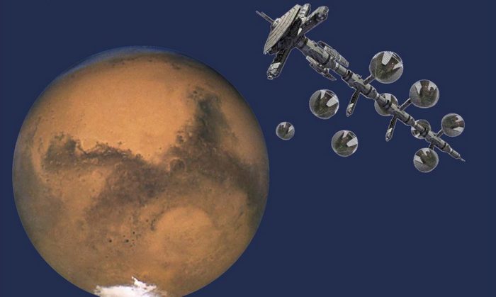 Концепт колонии на Марсе «Новый Шанхай».