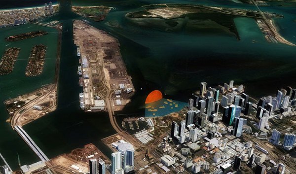 Miami Sun в парке Bayfront Miami Sun в парке Bayfront