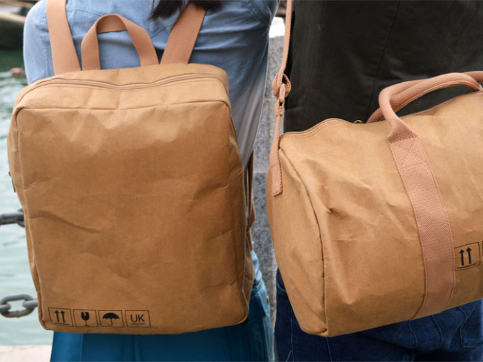 Бумажные сумки и рюкзаки.