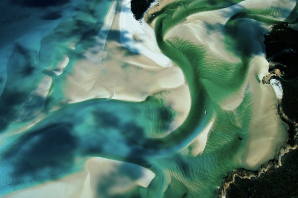 Песчаные отмели на австралийском побережье