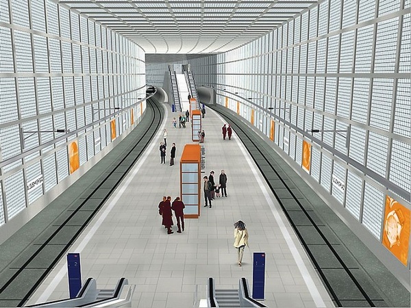 Новая станция метро в Германии Новая станция метро в Германии