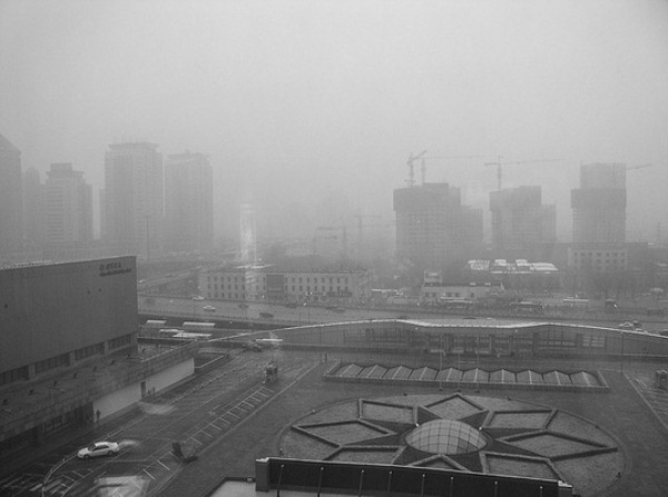 Пекин, покрыл смог