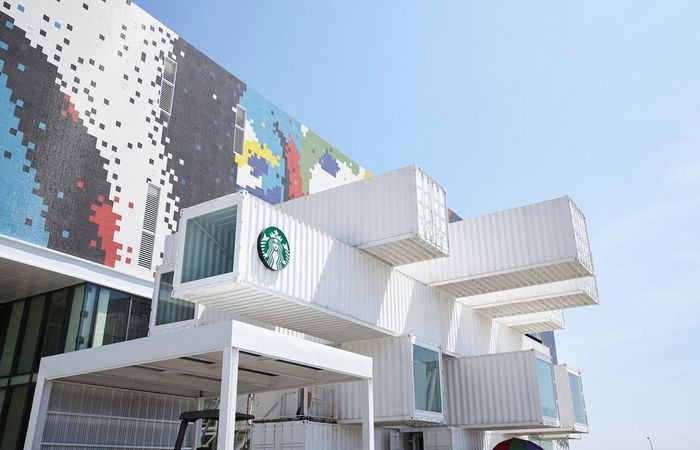 Здание Starbucks Taiwan.