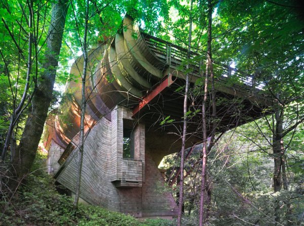 Необычный дом в лесах Портленда
