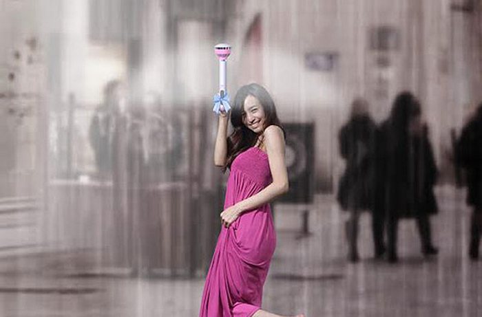 Китайцы создали зонтик-невидимку