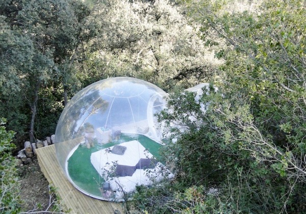 Прозрачные палатки-пузыри - экологичная идея дизайнера Пьера Стефана
